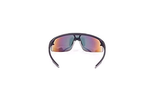 Rawlings 134 Kids Sunglasses for Baseball and Youth Softball Sunglasses - 100% UV Lightweight Poly Lens with Stylish Shield Lenses - Black/Multi