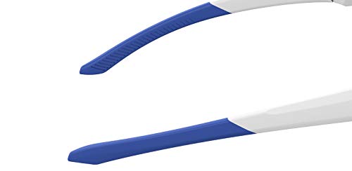 Under Armour Unisex Kids Ua Playmaker Jr. Sunglasses, Matte White/Blue Multi, 69mm 9mm US