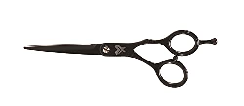 Cricket Shear Xpressions 5.75'' Professional Stylist Hair Cutting Scissors Japanese Stainless Steel Shears, Voo Do Black