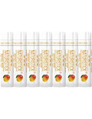 7-Pack Mango Lip Balm Gift Set By Naturistick. 100% Natural Ingredients. Best Beeswax Chapstick For Dry, Chapped Lips. Made In U