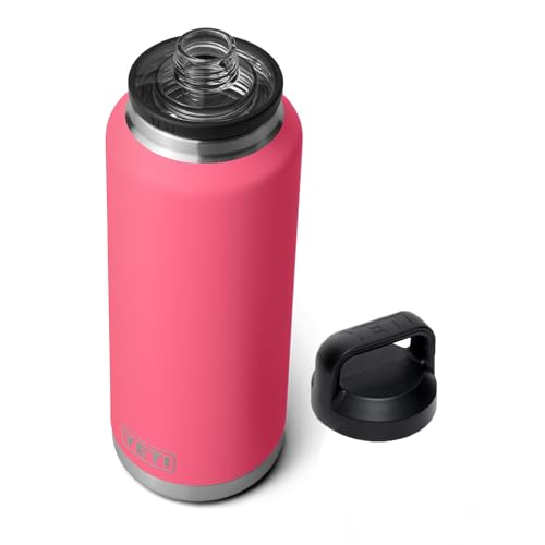YETI Rambler 46 oz Bottle, Vacuum Insulated, Stainless Steel with Chug Cap, Tropical Pink
