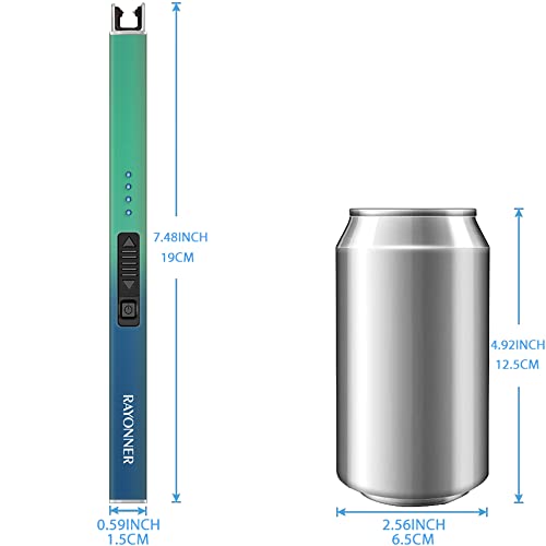RAYONNER Electric Candle Lighter Rechargeable USB Arc Lighter