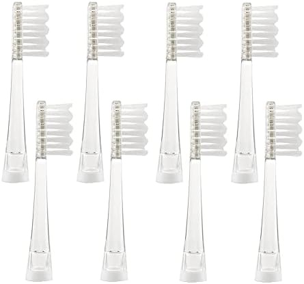 SEAGO Toothbrush Replacement Heads - SG977 SG513 - SEAGO Kids Toothbrushes Heads for Toddlers - Compatible with seago Electric Toothbrushes Kids (White, 8-Pack)