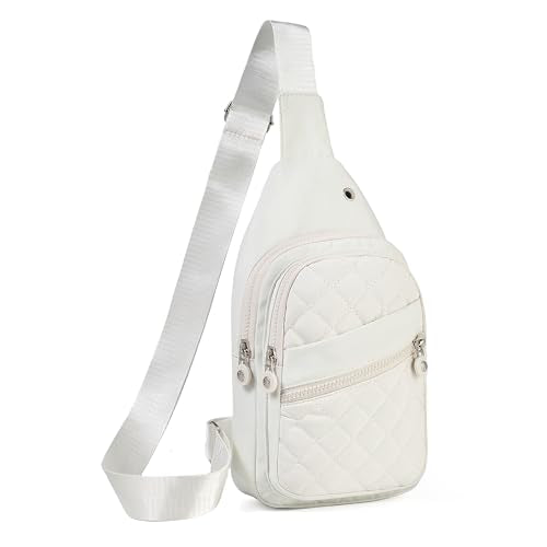 Xsecnua Small Sling Bag for Women, Crossbody Sling Backpack, Fanny Pack CrossBody Bags for Traveling Outdoors Hiking Daypack