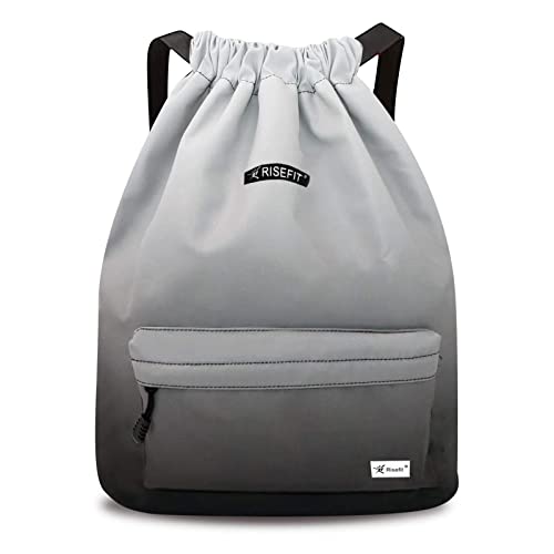 Risefit Waterproof Drawstring Bag, Gym Bag Sackpack Sports Backpack for Men Women