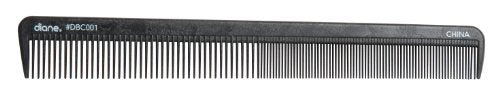 Diane Silicone Cutting Comb, Black, 8.5"