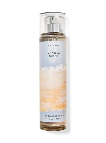 VANILLA SUEDE Fine Fragrance Mist White Barn 8 fl oz / 236 ml Fragrance notes: cozy vanilla, brushed suede and crisp linen