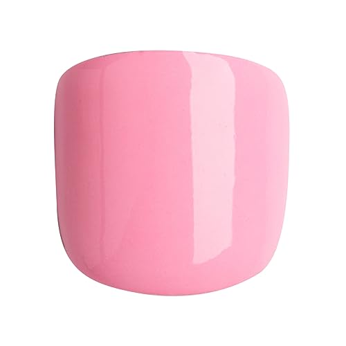 KISS imPRESS No Glue Mani Press On Nails, Mini Press-On Manicure for Kids, 'Super Duper', Pink, Kids Size, Squoval Shape, Includes 20 Fake Nails with Removable Application Tabs, 1 Mini File