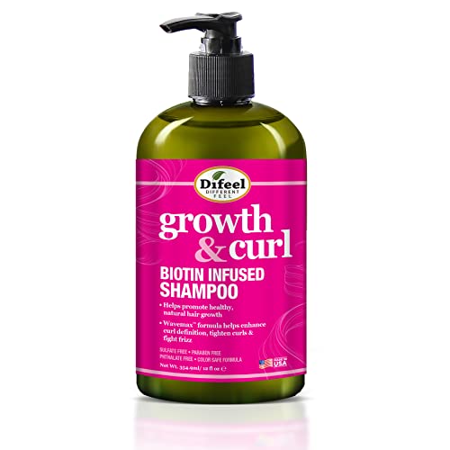 Difeel Growth And Curl Biotin Conditioner 12 Oz. - Hair Condtioner For Curly Hair, Conditioner Curly Hair