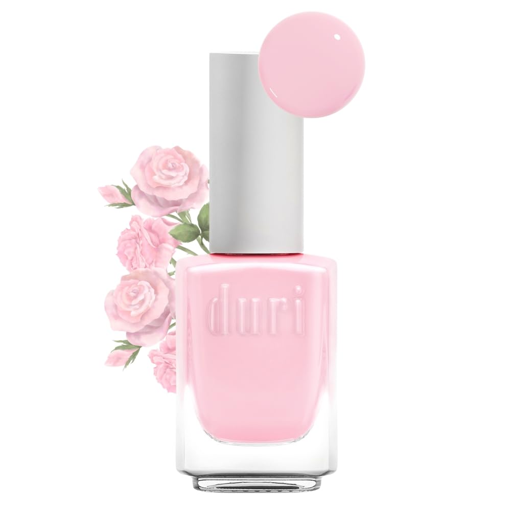 Duri Nail Polish, 309 Iced Roses, French Manicure, Semi-Sheer Coverage, Glossy Finish, Quick Drying, Lasting, 0.45 Fl Oz By Duri