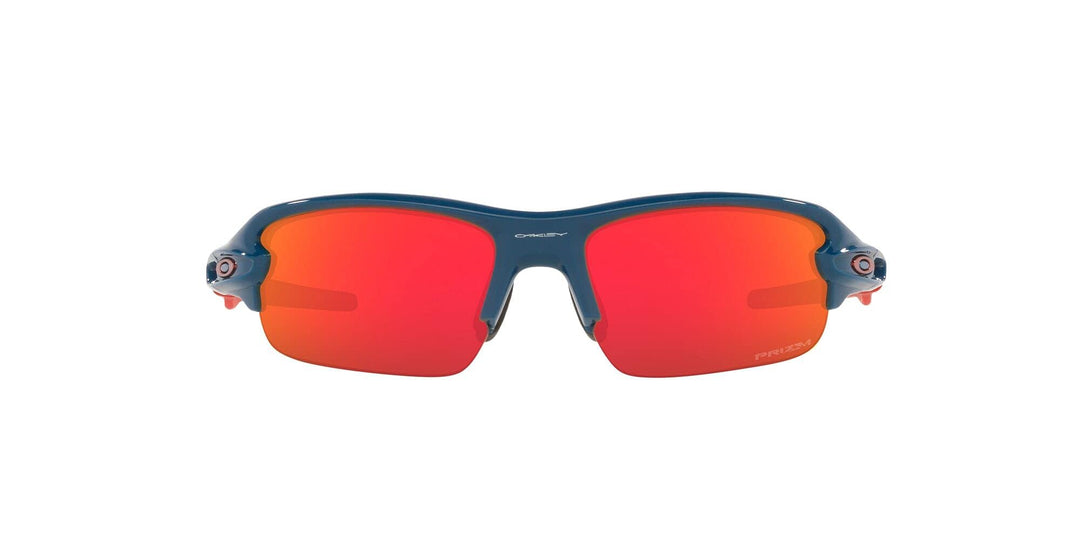 Oakley Youth OJ9008 Flak XXS Square Sunglasses, Poseidon/Prizm Ruby, 58 mm