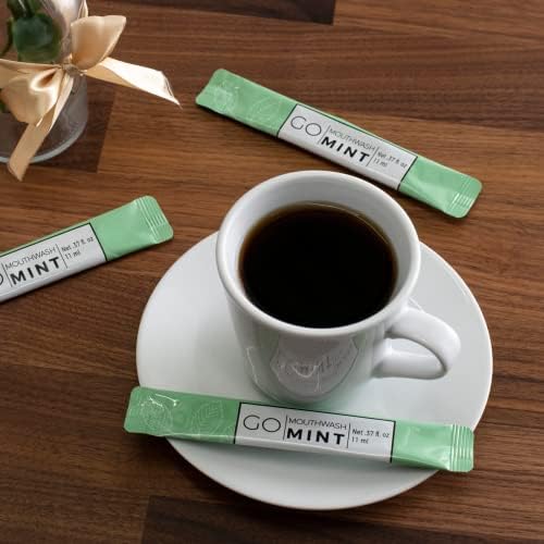 GO Travel Size Mouthwash Packets – Individual Mini Single Packets for Fresh Breath - TSA Compliant - Smart Packet Design to Reduce Travel Bottle Waste. Alcohol-Free.