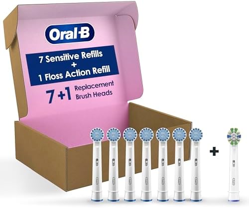 Oral-B Sensitive Gum Care Electric Toothbrush Replacement Brush Heads, 8 Count