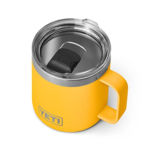 YETI Rambler 14 oz Mug, Vacuum Insulated, Stainless Steel with MagSlider Lid, King Crab 1 Count (Pack of 1)