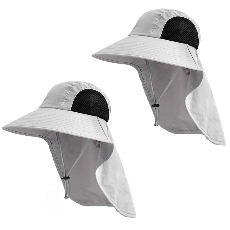 Sun Hat for men women with Neck Flap,UPF 50+ UV Protective Hiking Fishing Hats,Wide Brim Sun Hat for Women&Men