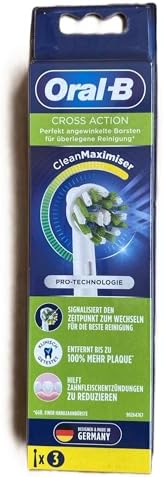 Oral-B Cross Action Electric Toothbrush Replacement Brush Heads Refill, 3 Count, White