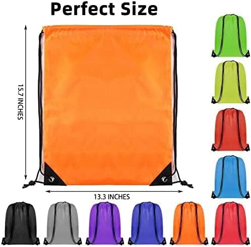 GoodtoU Backpack, 100 Pcs Drawstring, 11.4L, 20 Colors, Nylon, Foldable, Adjustable Straps, Unisex, School, Travel, Sport, Work