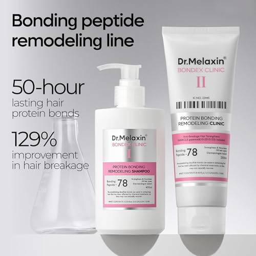Bondex Protein Bonding Remodeling Shampoo with Argan Oil | Strengthening Keratin & Peptides Bonder | Repair Hair | 13.52 fl.oz.