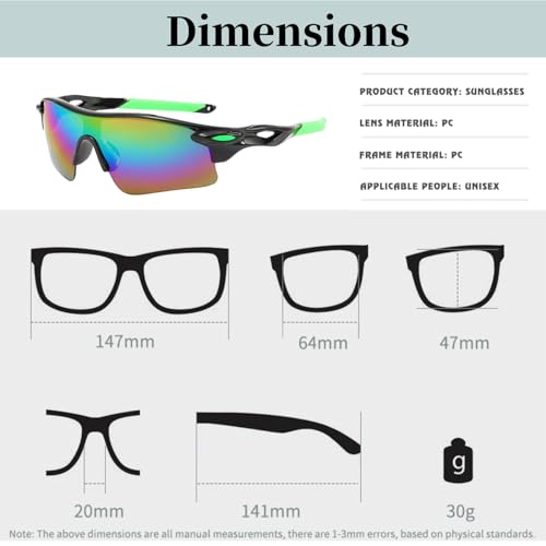 swanoble UV400 2 Sports Sunglasses for Kids Cycling,Light frame Sunglasses for Boys Girls,Youth Softball Baseball Golf (Black multicolored+White Blue)