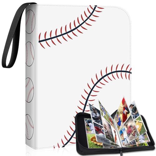 Mlikero Baseball Card Binder with Sleeves, 440 Pockets Baseball Card Holder, Trading Card Binder for Baseball Cards, Football Cards, Sport Cards