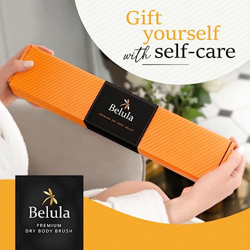 Belula Dry Brushing Body Brush Set - Natural Boar Bristle Body Brush, Exfoliating Face Brush & Bath Gloves - Ideal Dry Skin Brush for Lymphatic Drainage & Healthy Glowing Skin!