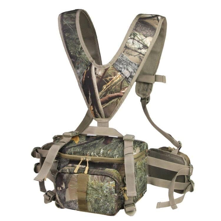 MDSTOP Hunting Fanny Pack, Waist-Pack Style Hunting Pack, Camo Hunting Fanny Waist Pack with Shoulder Straps and Harness Pouch, Available in Backpack and Lumbar Pack Styles