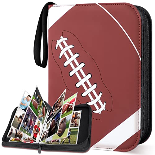 Mlikero 440 Pockets Football Card Binder, Football Trading Cards, Display Case with Football Card Sleeves Card Holder Protectors Set for Football Cards…
