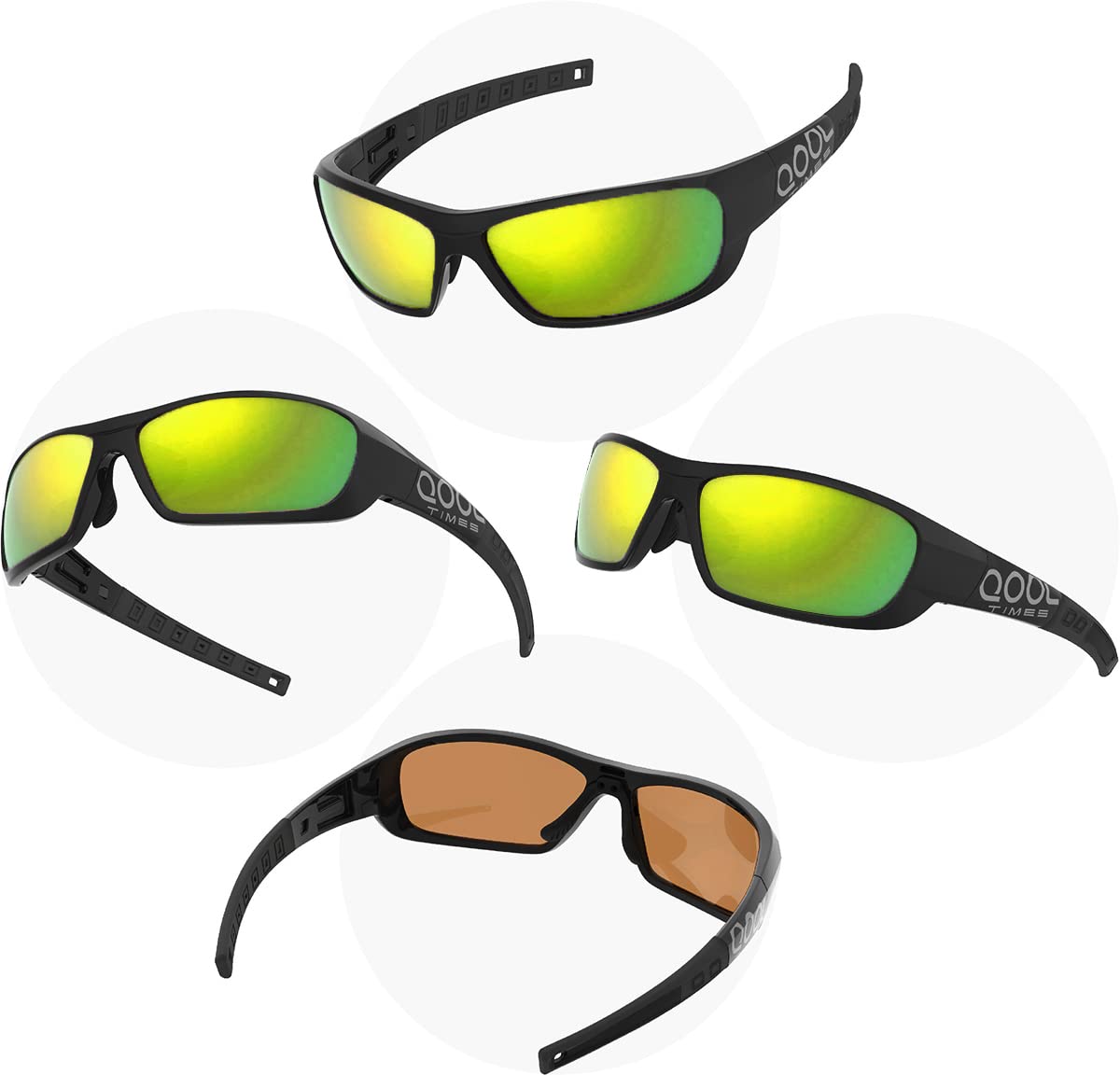 QOOL TIMES Living out your Polarized Small Baseball Sunglasses Youth Kids 8-12 Girls Boys, cycling Running Outdoors junior Softball