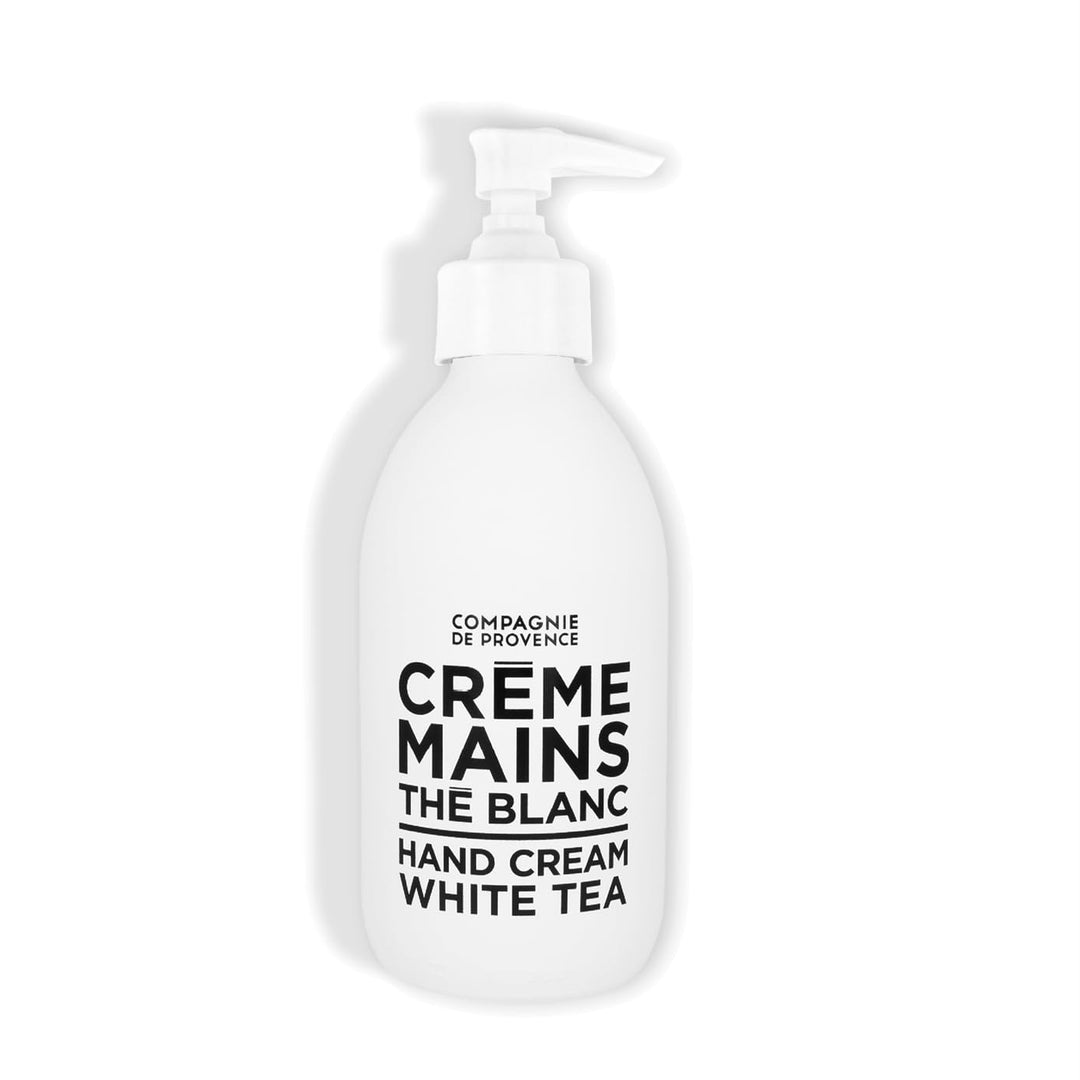 Compagnie De Provence Luxury Hand Cream - White Tea - 10 Fl Oz Glass Pump Bottle