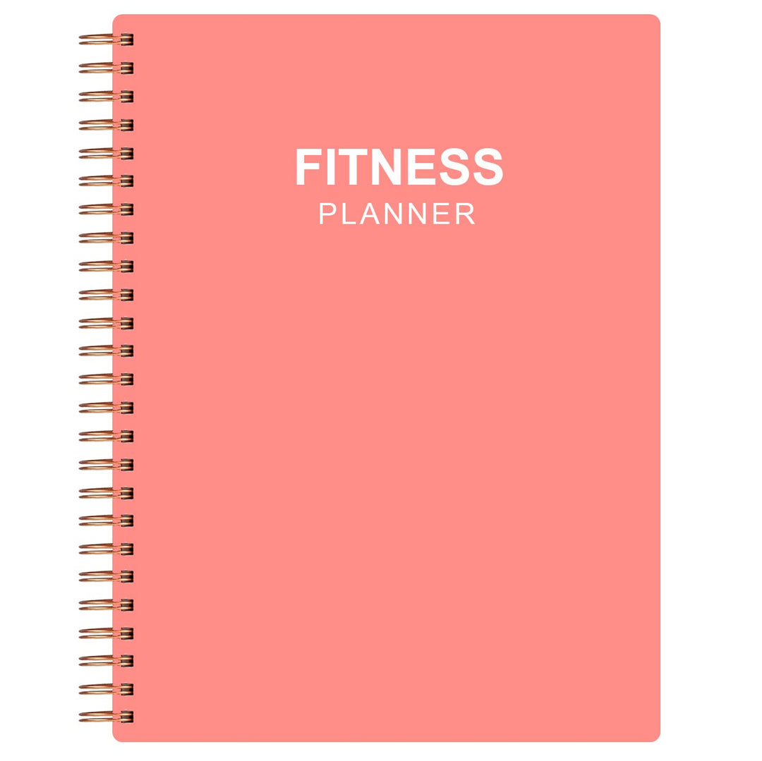 Fitness Planner for Women & Men - A5 Workout Log Book/Exercise Workout Log to Track Weight Loss, GYM, Bodybuilding Progress - Daily Health & Wellness Workout Journals, 5.8X8.25 In Workout Book