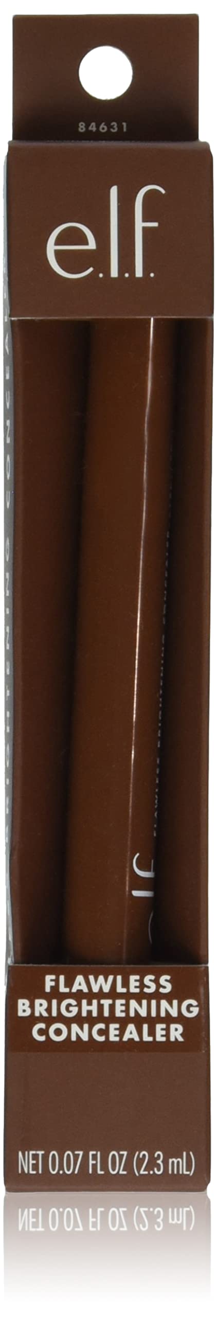 E.L.F. Flawless Brightening Concealer, Illuminating & Highlighting Face Makeup, Conceals Dark Under Eye Circles, Rich 60 W, 0.07