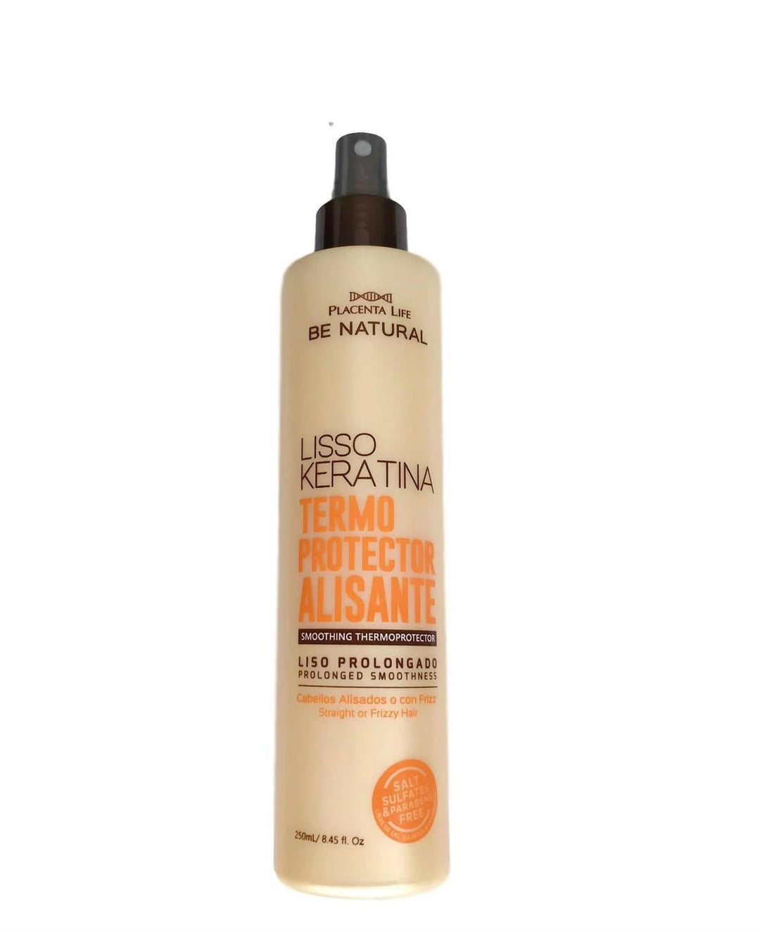 Lisso Keratina Termoprotector Alisante Be Natural Placenta Life (1 Pack) - Heat Protector Straightening Lisso Keratin Be Natural