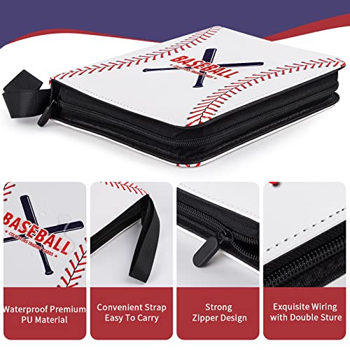 GEAGMAGC Baseball Card Binder with Sleeves 900 Pockets, Gifts for Baseball Card Collectors, Trading Card Holder Compatible with Topps Card, 50 Sleeves Card Album Card Storage Organizer