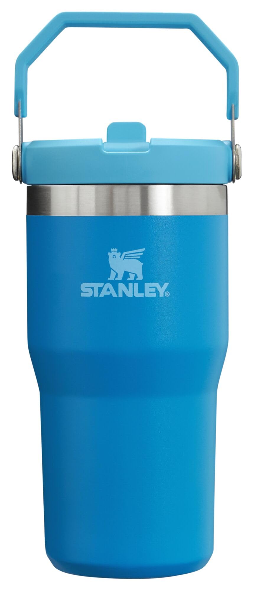 Stanley IceFlow Stainless Steel Tumbler - Vacuum Insulated Water Bottle for Home, Office or Car Reusable Cup with Straw Leak Resistant Flip Cold for 12 Hours or Iced for 2 Days, Azure, 20OZ