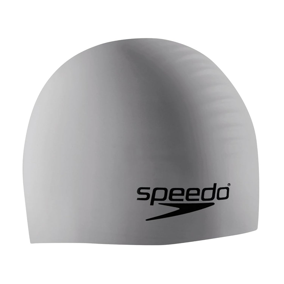 Speedo Unisex-Adult Swim Cap Silicone, Silver