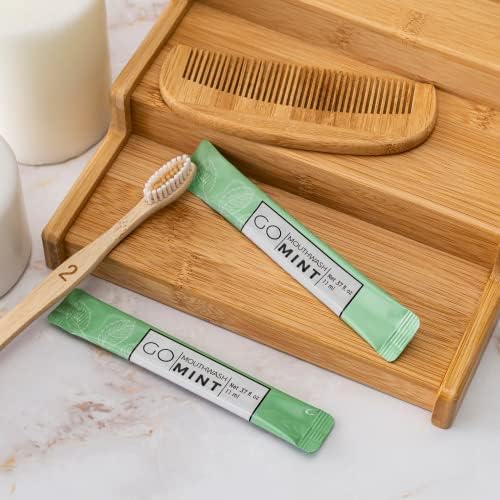 GO Travel Size Mouthwash Packets – Individual Mini Single Packets for Fresh Breath - TSA Compliant - Smart Packet Design to Reduce Travel Bottle Waste. Alcohol-Free.