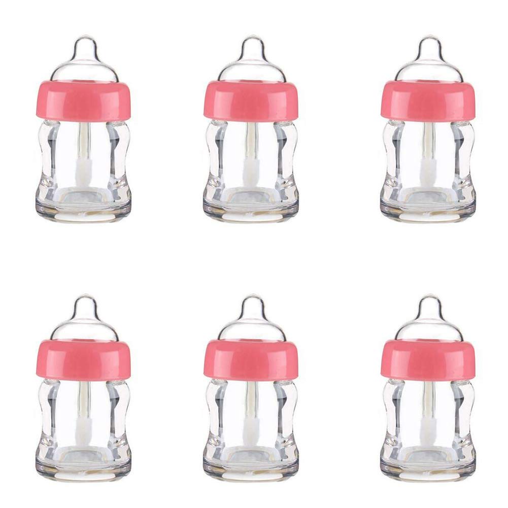 Lasenersm 6 Pieces Empty Lip Gloss Tubes Reusable Lip Gloss Containers Milk Bottle Shaped Lips Gloss Tube 7 Ml Empty Refillable