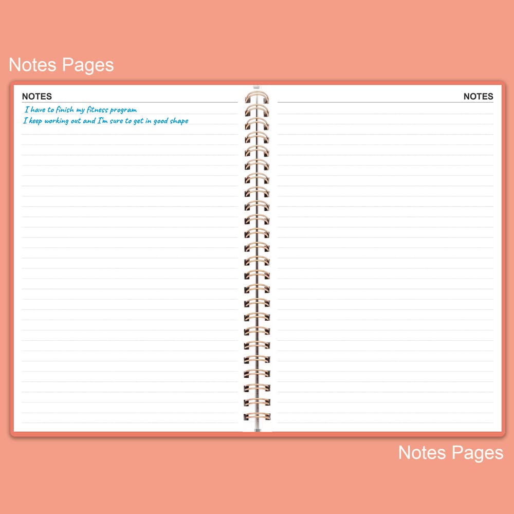 Fitness Planner for Women & Men - A5 Workout Log Book/Exercise Workout Log to Track Weight Loss, GYM, Bodybuilding Progress - Daily Health & Wellness Workout Journals, 5.8X8.25 In Workout Book