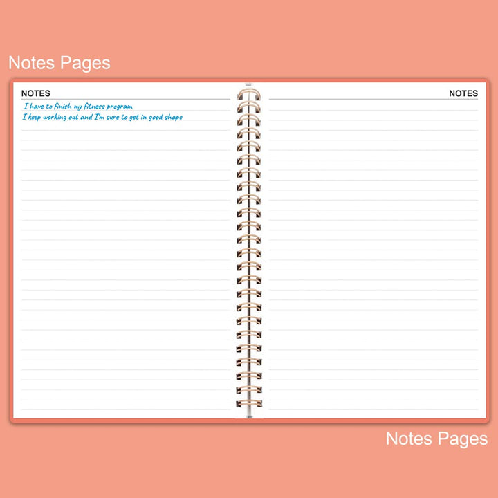 Fitness Planner for Women & Men - A5 Workout Log Book/Exercise Workout Log to Track Weight Loss, GYM, Bodybuilding Progress - Daily Health & Wellness Workout Journals, 5.8X8.25 In Workout Book