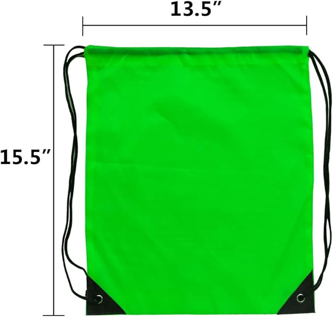 GoodtoU Drawstring Backpack Bulk 24 Pcs Drawstring Bags String Bag Backpack Cinch Bag 12 Colors