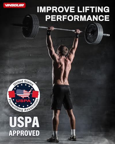 VINSGUIR Elastic Wrist Wraps for Weightlifting and Working Out, Breathable Lifting Wrist Wraps with Thumb Loop, 21'' Gym Wrist Brace for Wrist Support and Protection, Men and Women (Pair)