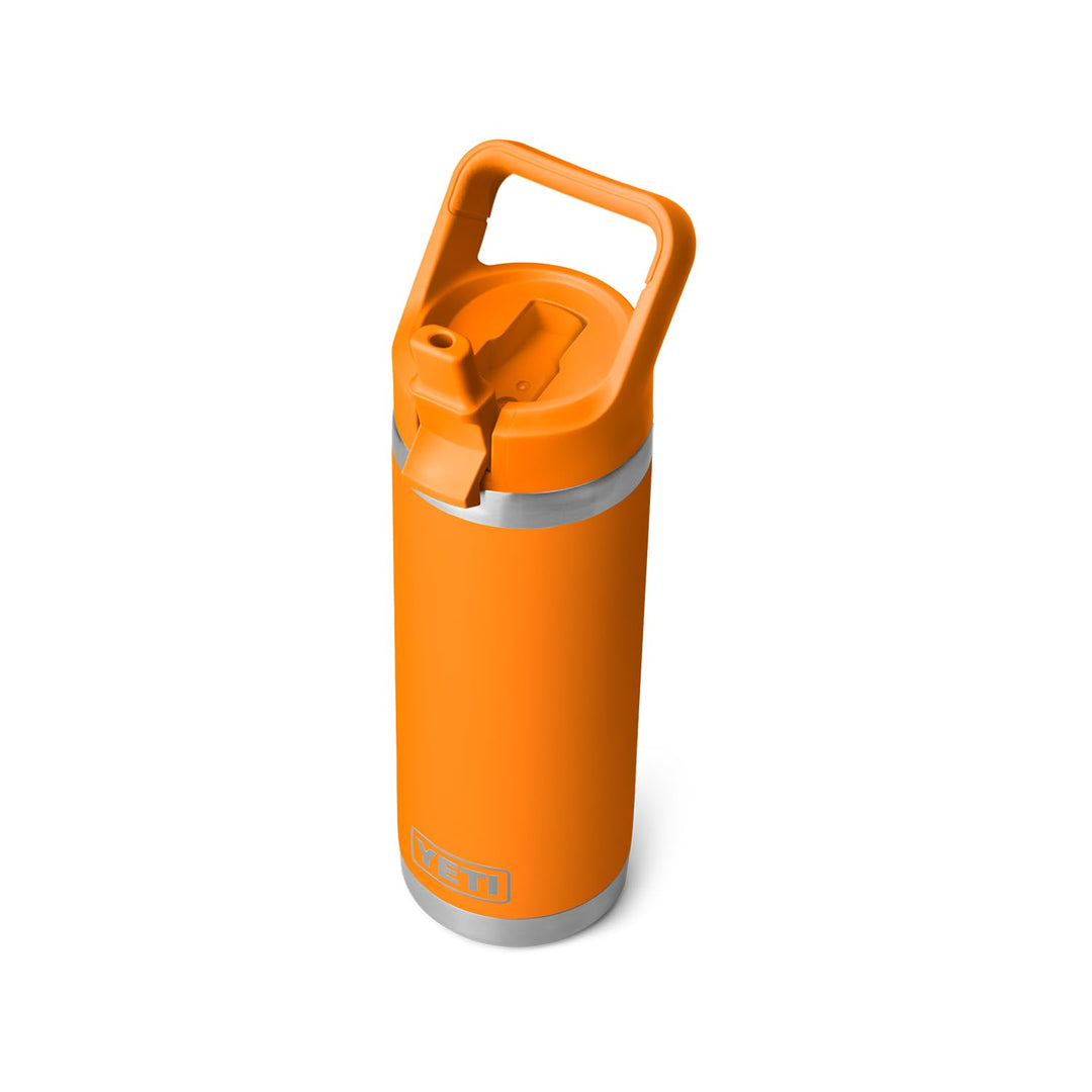 YETI Rambler 18 oz Bottle, Vacuum Insulated, Stainless Steel with Straw Cap, King Crab