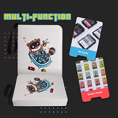 CLOVERCAT 4 Pocket Trading Card Binder Parent (Graphics, 300 Cards, Cartoon Theme, White)