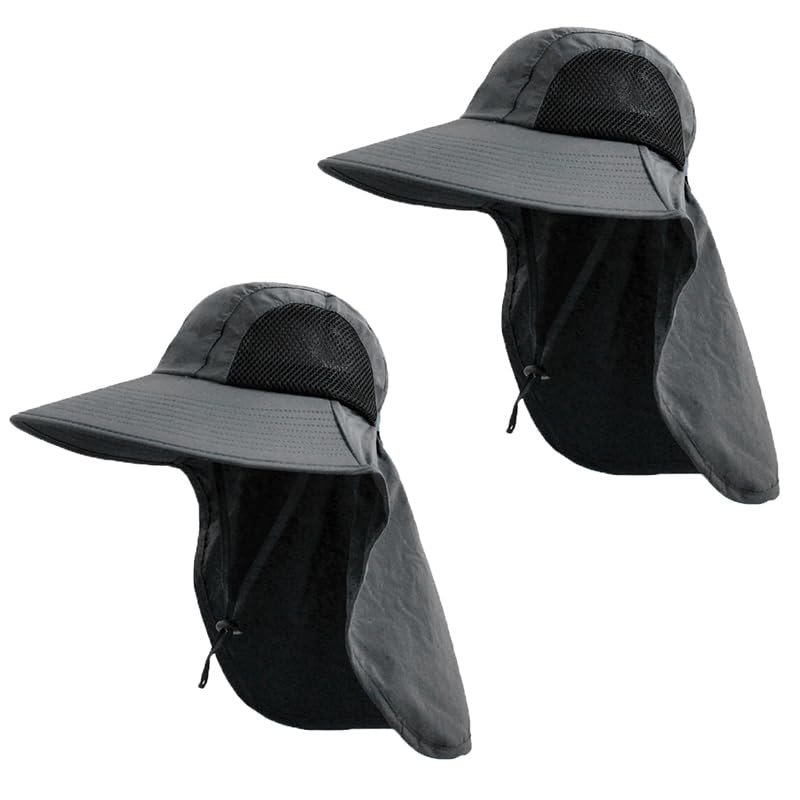 Sun Hat for men women with Neck Flap,UPF 50+ UV Protective Hiking Fishing Hats,Wide Brim Sun Hat for Women&Men