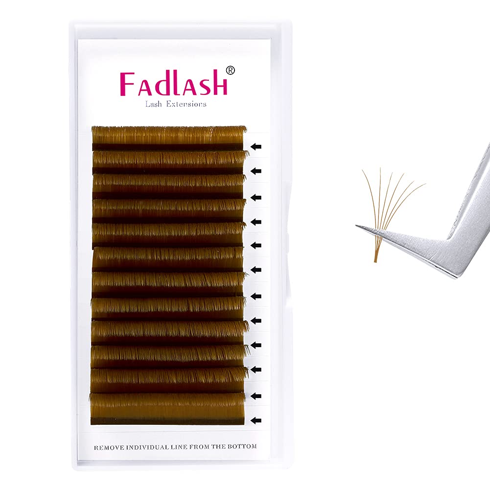 Volume Eyelash Extensions Easy Fan Lashes 0.07 C Curl Eyelash Volume Extensions Faux Mink Self Blooming Colored Lash Extensions