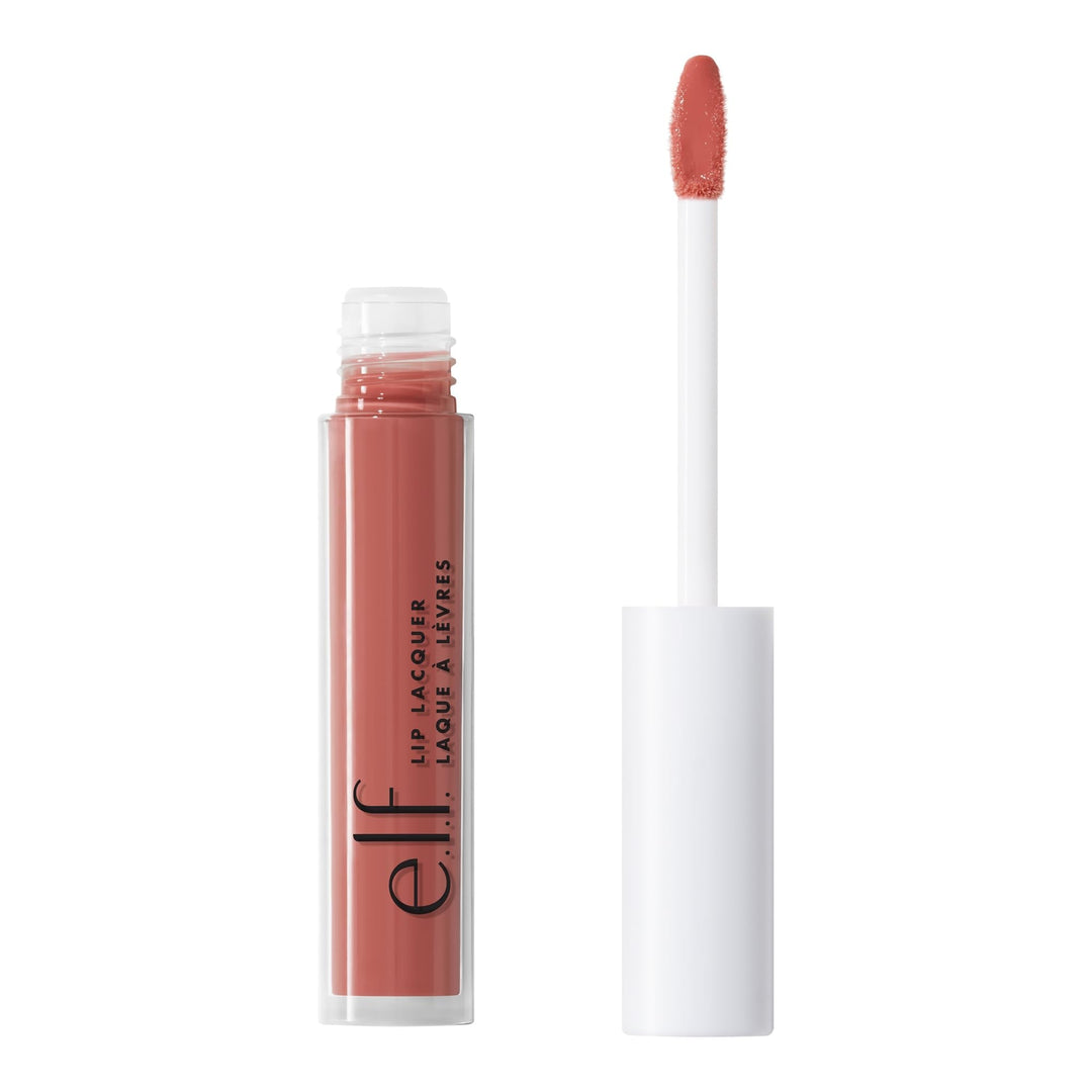E.L.F., Lip Lacquer, Moisturizing, Shiny, Non-Sticky, Long Lasting, Provides Maximum Color, Glides On, Moody, 0.08 Fl Oz