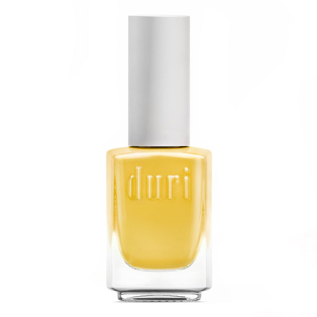 Duri Nail Polish, 101S, Summer Dream, Pastel Yellow Shade, Semi Matte Finish, Full Coverage, 0.45 Fl Oz