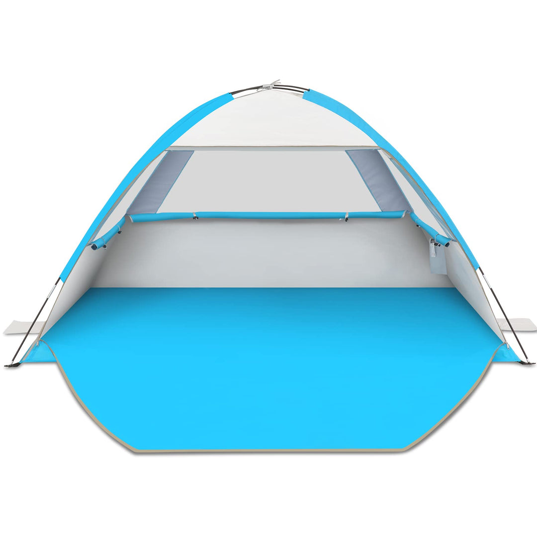 Gorich Beach Tent Sun Shelter for 3/4-5/6-7/8-10 Person with UPF 50+ UV Protection, Lightweight & Easy Setup Beach Shade Canopy, Portable Beach Shade Tent Beach Cabana