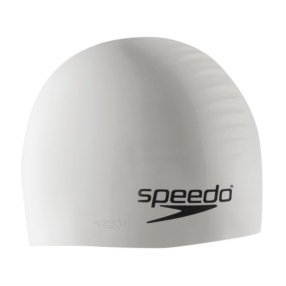 Speedo Unisex-Adult Swim Cap Silicone,White
