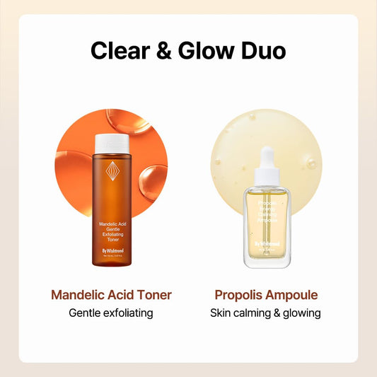 "BY WISHTREND Mandelic Acid 5% Skin prep Water, Gentle Skin exfoliator for face, Ideal for Sensitive Skin | Helping clogged pores and Pigmentation (4.05 Fl Oz - 120ml (Pack of 1)